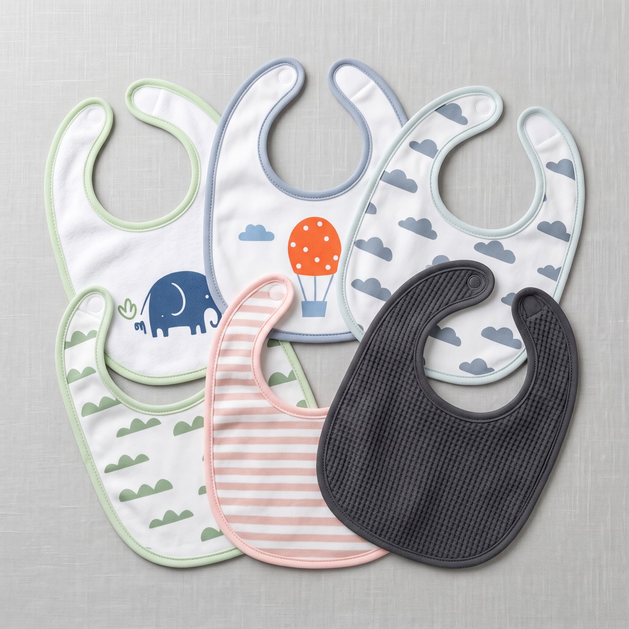 Baby Bibs 6 Pcs Set – Keep Your Baby’s Clothes Clean During Mealtime